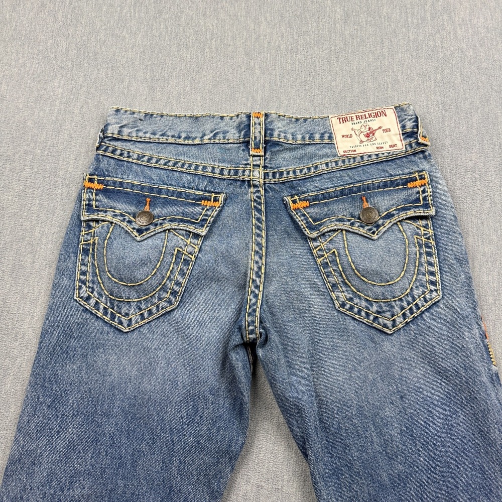 True Religion Jeans Men 33X33 Blue Geno Super T Relaxed Slim‎ Flap Pocket Pants